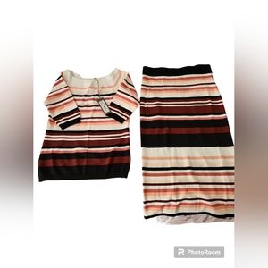 NEWYORK AND COMPANY TWO PIECE SWEATER SET